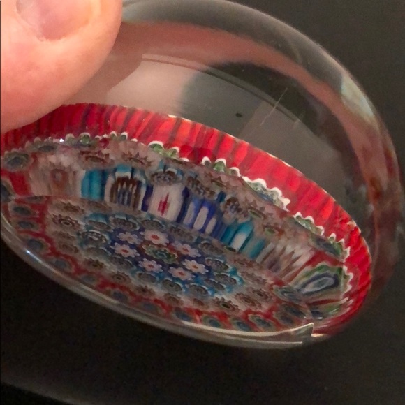 VINTAGE MURANO MILLEFIORI HANDBLOWN PAPERWEIGHT - Picture 8 of 11